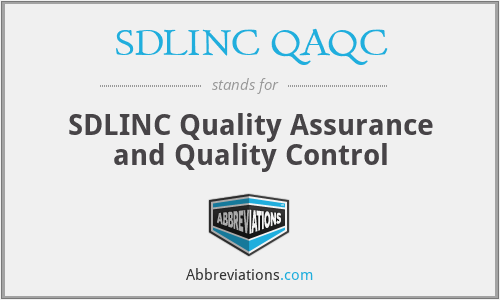 SDLINC QAQC - SDLINC Quality Assurance and Quality Control
